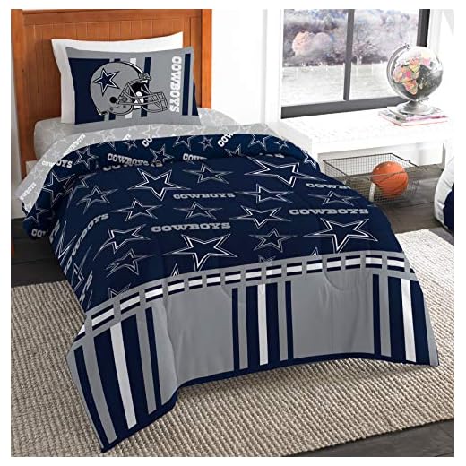 Northwest NFL Dallas Cowboys "Rotary" Bed in a Bag Set, Twin, Rotary