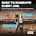 OX Pro 30-Oz Ultrastrike Framing Hammer: Milled Face, Straight Claw, Robust Power, Vibration Dampening Bridged Neck, One Piece Steel Handle, Non-Slip Grip, Safety Features for Ultimate Durability