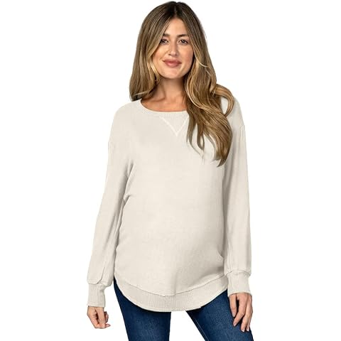 Eliana Lightweight Long Sleeve Maternity Shirt Cover