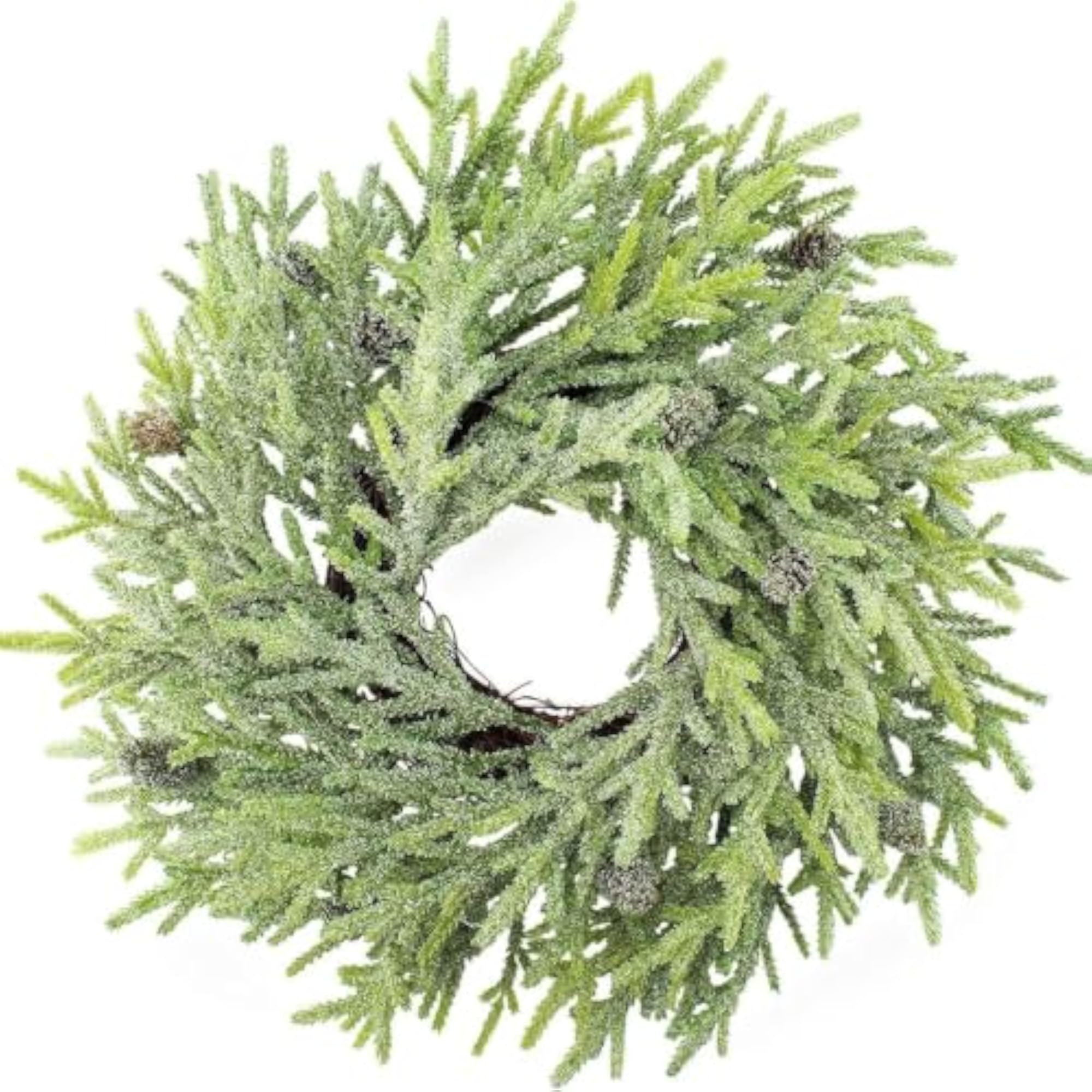 Large Artificial Eucalyptus Willow Wreath for Front Door Decor