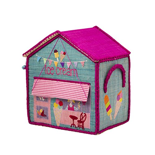 Preisvergleich Produktbild Rice Aufbewahrungskorb Spielzeugaufbewahrung Spielzeugkorb Haus klein