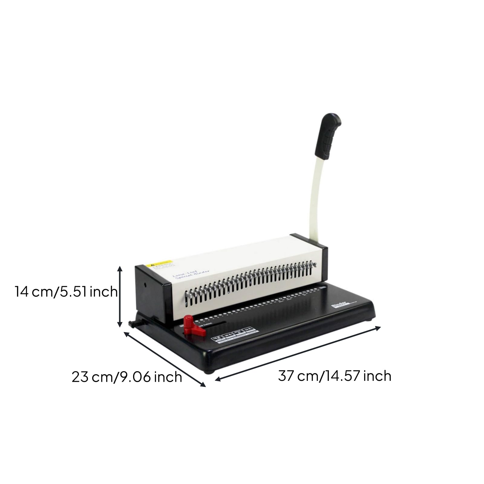 Perforatrice da Tavolo Pratica Perforatore a Leva Maneggevole Perforatrice con Guida di Formato per Ufficio, Scuola, A5（22孔）
