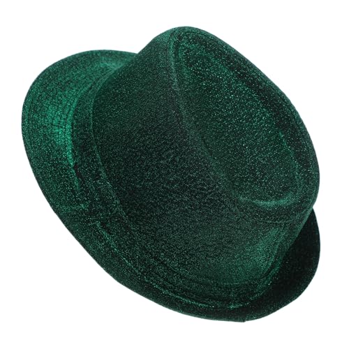 LIFKOME St Patrick Fedora Hat Stylish Sequin Costume Accessory for Unisex Adults Teens Elegant Design for Festive Celebrations Comfortable Material