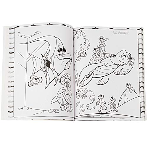 128 Seiten großes XXL Malbuch - A4 - Disney Findet Nemo - Fisch Dory - mit vielen Sticker & Aufkleber - Dickes… – Bild 7
