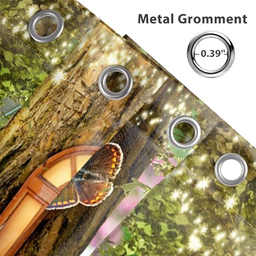 Rideau de douche imperméable motif forêt magique pour déco zen - 5