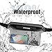 ECHTPower wasserdichte Tasche Beutel Bauchtasche Handyhülle Schutzhülle für Wassersport, Strand, Schwimmen, Bootfahren, Schutzhülle Strand-Tasche, 2 Stück (Schwarz+Grau)