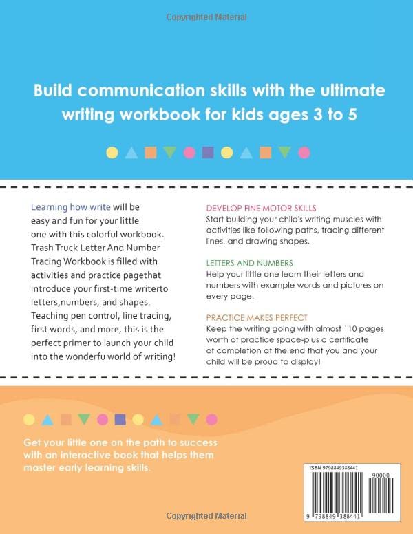 Miniatura 2 de Letter and Number Tracing Workbook Practice Pre-Writing Skills, Pen Control, and Tracing Letters! (My First Preschool Skills Workbooks)