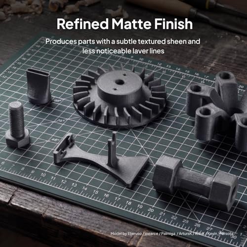 Image of ELEGOO PET-CF Filament 1.75mm Black 0.5KG, High Stiffness & Heat-Resistant Carbon Fiber PET 3D Printer Filament, Stable Printing & Moisture Resistant, 500g Spool