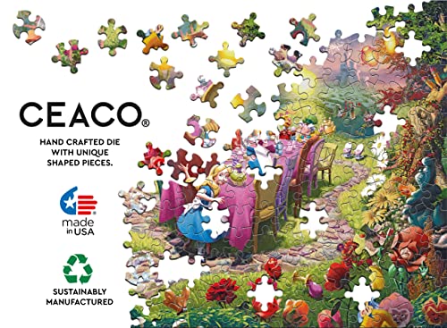 Ceaco - Thomas Kinkade - Disney - Mad Hatter Tea Party - 750 Piece Jigsaw Puzzle #TOP4