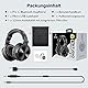 OneOdio Bluetooth Kopfhörer Over Ear,110 Std Spielzeit Kopfhörer Kabellos Bluetooth, HiFi Stereo, Eingebautes Mikrofon, Faltbares Wireless Headphones mit 50mm Treiber für Handy/Laptops/PC,Schwarz