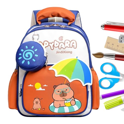 Sac à dos capybara confortable pour soulager le dos des enfants à l'école