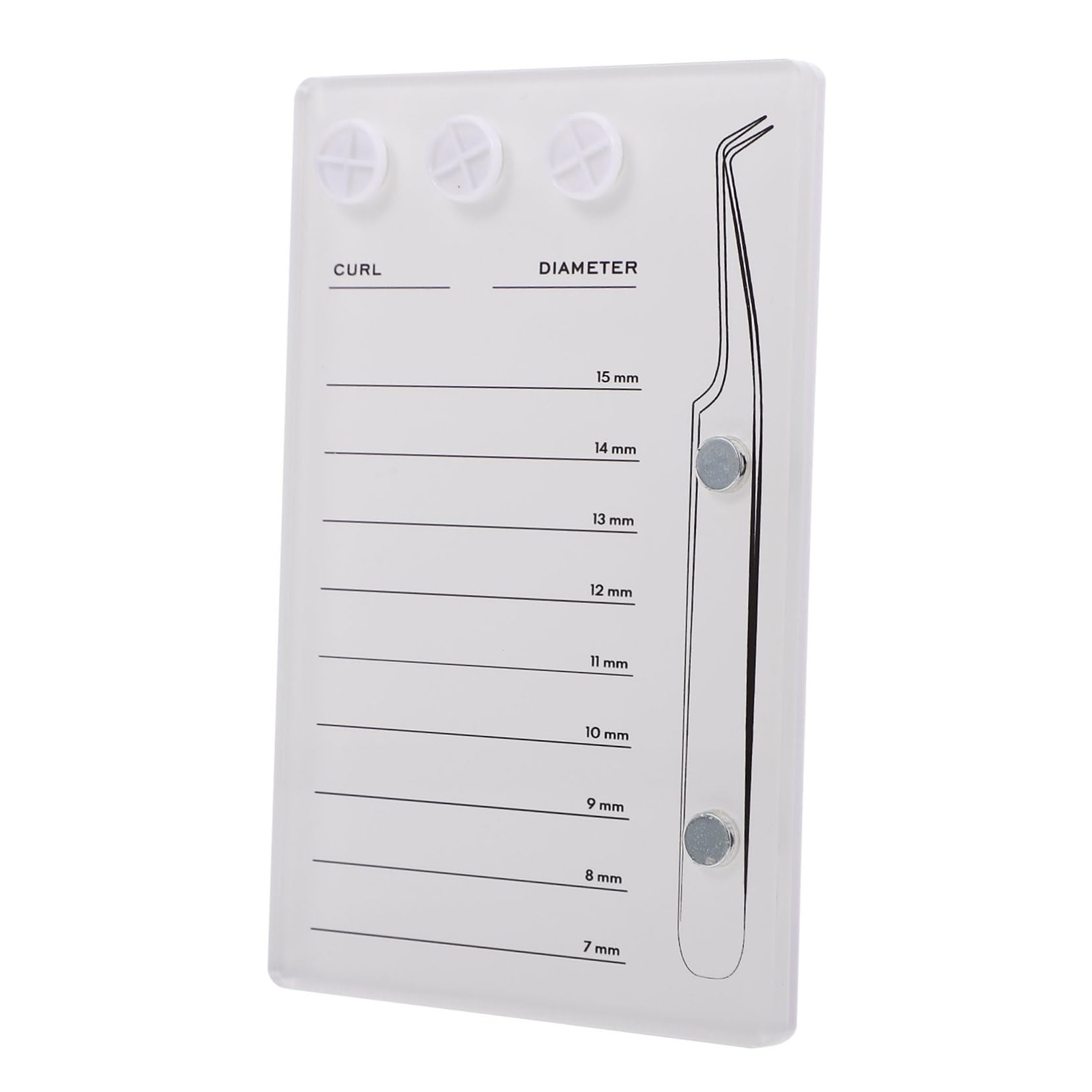 NOLITOY Acrylic Eyelash Extension Eye Lash Pallet Tool, Magnetic Eyelash Pad Lash Holder Eyelash Display Tray for Tweezers