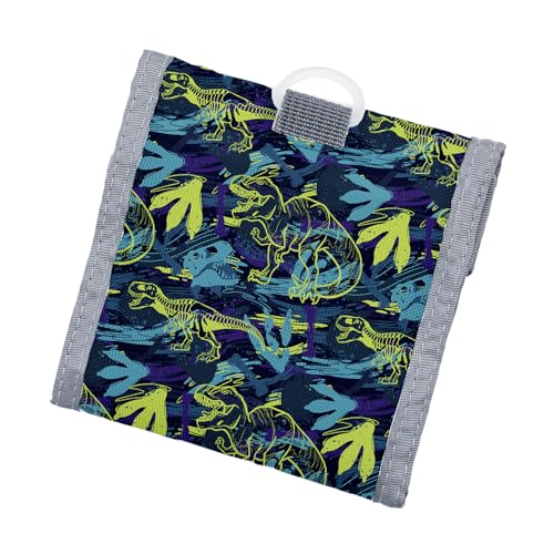 Kids Trifold Wallet for Boys 4-12Years, Velcro Wallet with Card Holders, Perfect Children's Birthday Gift - Toddler Wallet for Boys, Trifold Wallet for Kids (dinosaur)3
