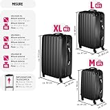 Zoom IMG-1 tectake set valigie trolley rigide Zoom IMG-1 tectake set valigie trolley rigide