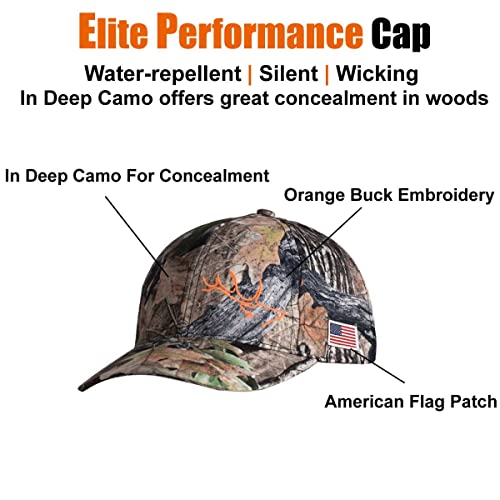 EDTREK Elite Youth High Performance Hunting Hat - Boys Girls Kids Camo Hat and Blaze Orange Baseball Cap3