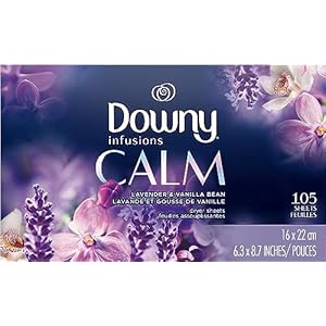 Downy Infusions Mega Dryer Sheets, Laundry Cloth Softener, BLISS