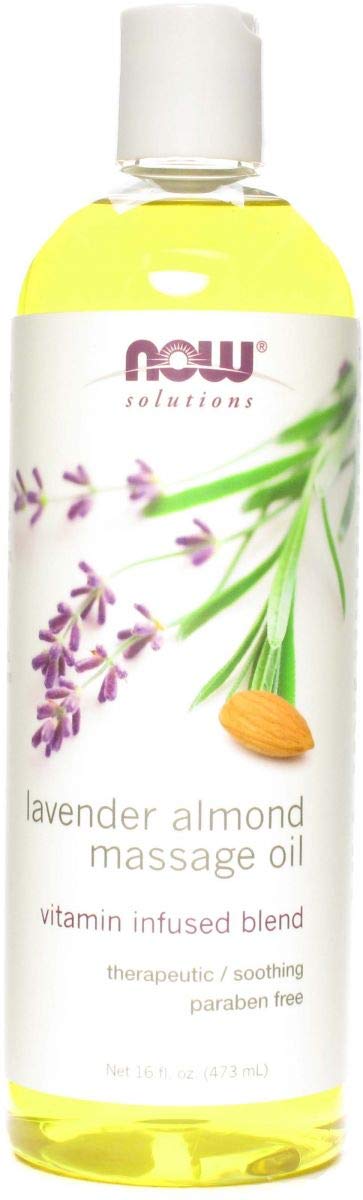 Now Solutions Lavender Almond Massage Oil, 473 ml