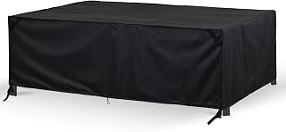 Skydd för trädgårdsmöbler, skyddsfodral trädgårdsbord skydd 210 x 80 x 70 cm, vintersäkert 420D Oxford täckskydd, för möbeluppsättningar bord och stolar