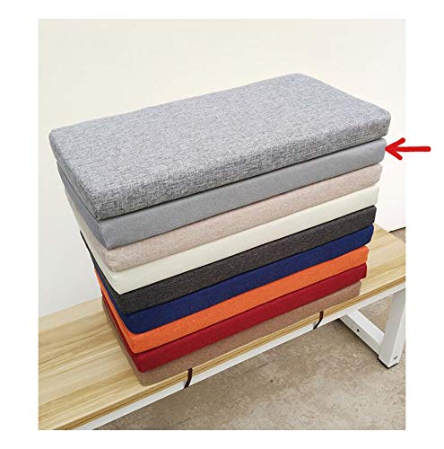 Banquette de terrasse sublimée : coussin pour banc gris 120x50x5cm