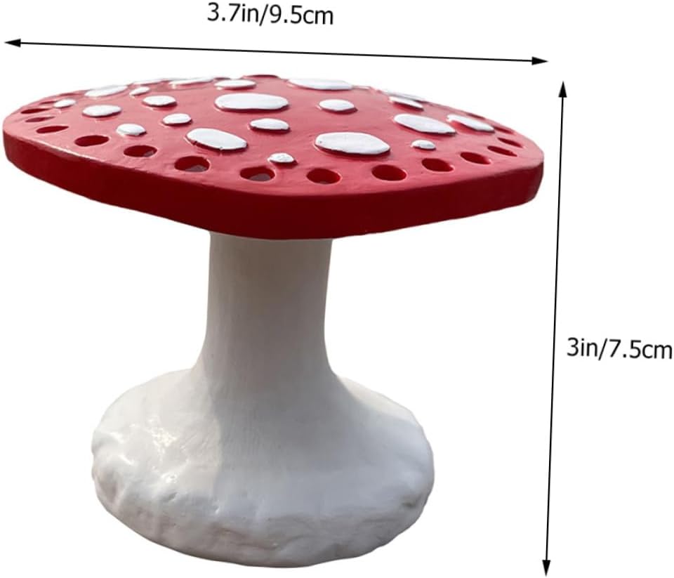 PRETYZOOM 2pcs Earring Rack Jewelry Organizer Multiple Resin Mushroom Design Stand image 5