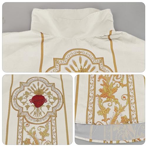 Casulla y ropa católica de clero abrigo de iglesia para padre con diseño distinguido 4