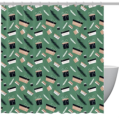 Rideaux de douche pour salle de bain anti-odeur Green Gift Packe-01 183x183cm - 2