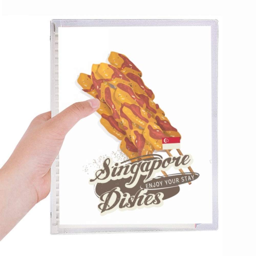 Carnet de notes à spirale Singapour Satay rechargeable format A5 pour vos écrits - 5