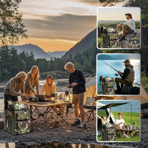 Image of Backpack Cooler Insulated Leakproof, Soft Cooler for Outdoor Camping Hiking