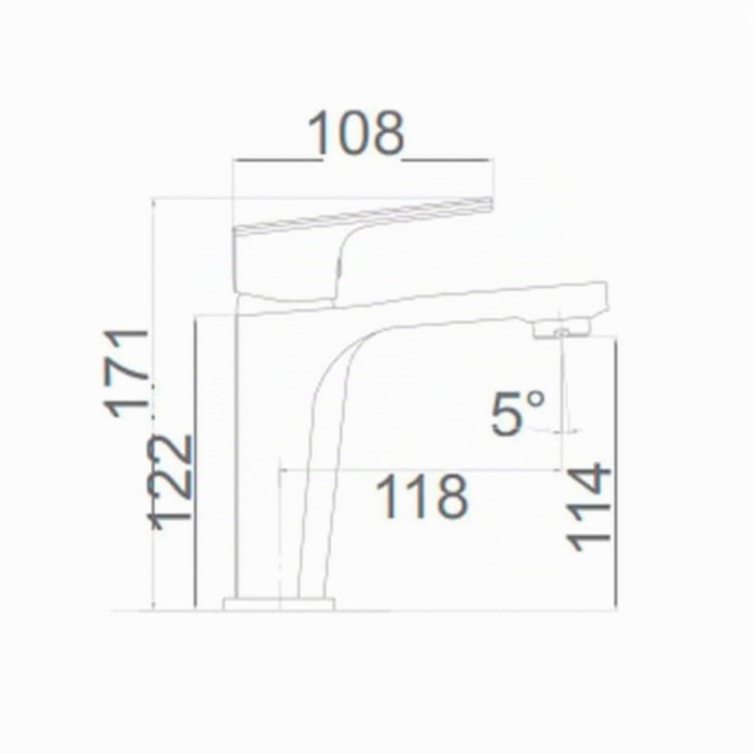 IMEX BDI017-1 BALI Grifo de Lavabo Cromo