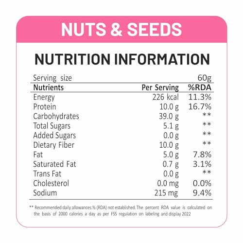 Image of RiteBite Max Protein Granola Nuts & Seed - (No Added Sugar) 500g| 7 Grains Breakfast Granola Muesli| 10g Protein | 10g Fiber | Natural Ingredients| Simply Delicious| Vegan