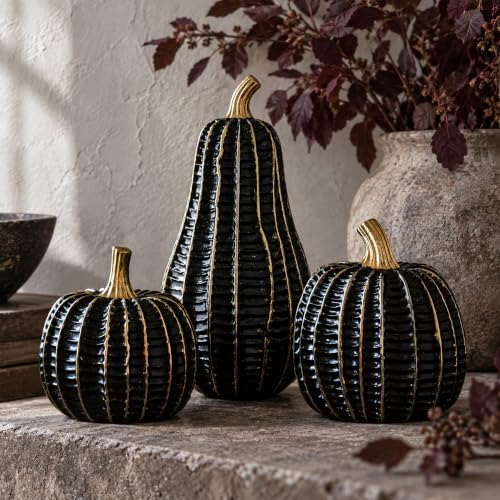  Resin Pumpkin Decorations --3 Pcs