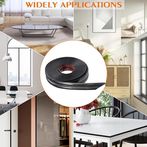 Protector de esquinas de pared autoadhesivo negro para tapar imperfecciones 4