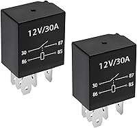 KVAEY 4-Pack 30A 5-Pin 12V Waterproof Starter Relays - Heavy Duty Automotive Multi-Purpose Relays for Cars & Trucks