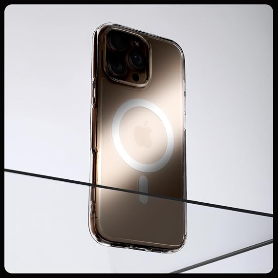Spigen iPhone 16 Pro ile Uyumlu MagSafe Kılıf Ultra Hybrid Mag Fit Frost Sararmaya Dayanıklı Mat Beyaz Şeffaf Kapak - ACS08133 (Spigen TR Garantili)