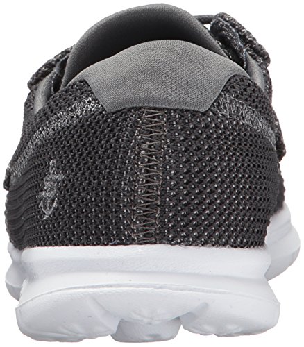 Skechers Performance Women\'s Go Step-Deck Boat Shoe,charcoal,11 M US