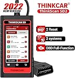 【Flujo de datos en tiempo real + ScreenCap】thinkcar THINKSCAN SD2 lector obd2 diagnosis coche multimarca conecta correctamente el vehículo, el escáner mostrará el voltaje de la batería en tiempo real, puede leer y borrar códigos, flujo de datos en tiempo real, admite grabación de pantalla, capturas de pantalla y grabación de datos y reproducción. Le permite revisar el código de falla anterior y los datos registrados en cualquier momento.
