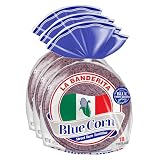 La Banderita Organic Blue Corn Tortillas - 3 Pack, Street Taco Size 5" Diameter, 14.9 oz Per Pack, 18 Count (Total 54 Tortillas) Zero Trans Fat, Gluten Free, Zero Sugar