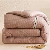 KCCRHIN Edredón De Invierno 220 X 240 Muy Cálido Nórdico Mullido Relleno De Fibras De Soja Edredón Grueso para Cama Individuale/Doble Ultra Suave para Adultos/Niños,150x200cm/2.7kg