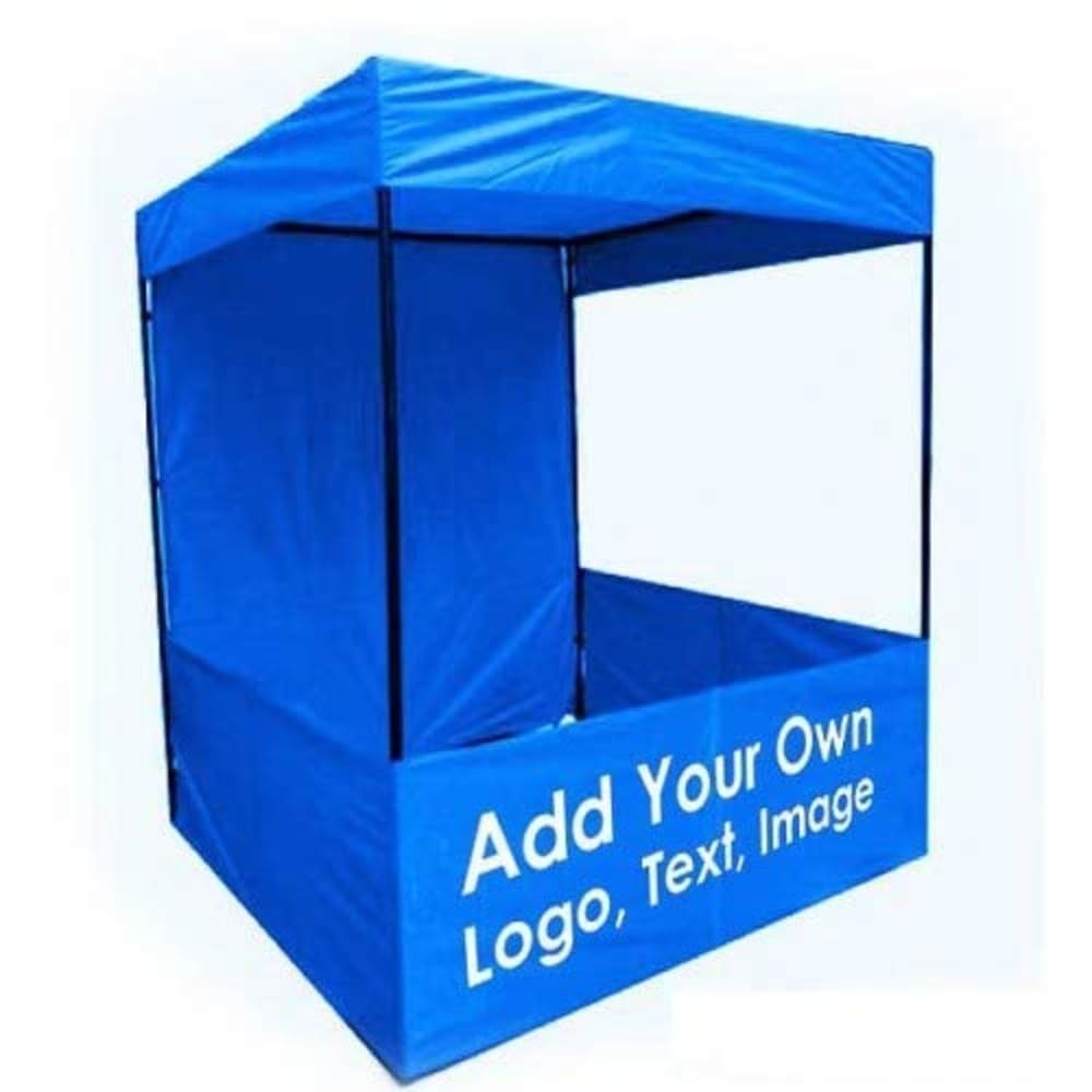 6x6x7 ft. Canopy Made with Waterproof Canvas Fabric. Foldable and Portable Canopy Tent Includes a Heavy-Duty Carry Bag for Transport. Provides UV Protection. Quick to Set up. Color: Blue
