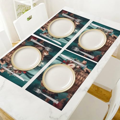 Set de table antidérapant lavable pour protéger des taches - 7