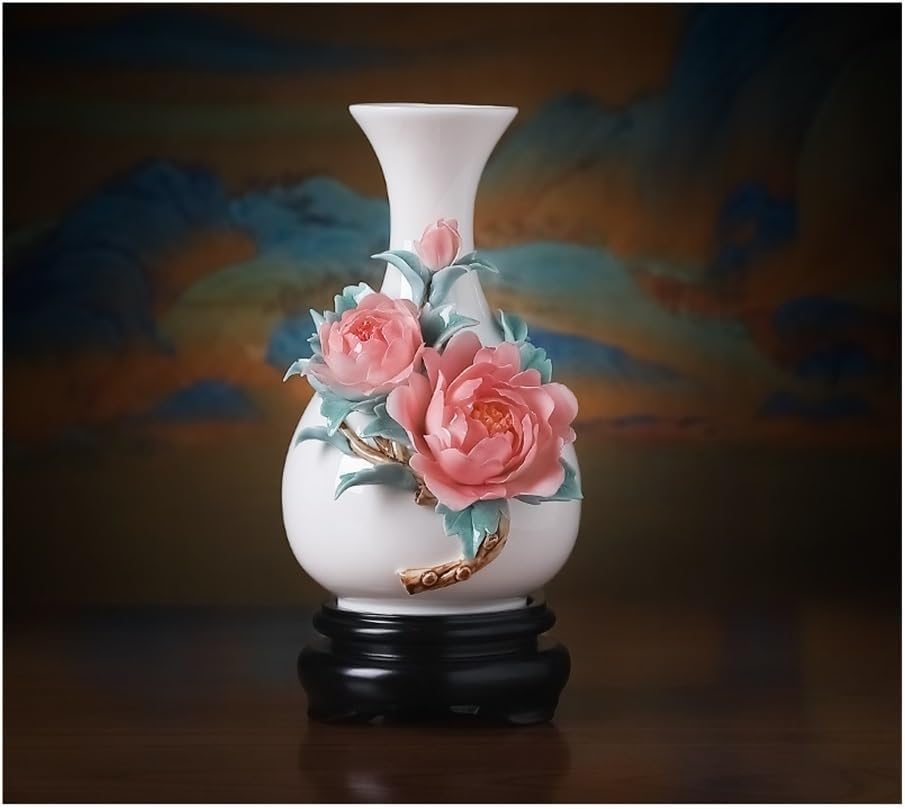Vase en céramique de style chinois haut de gamme pour décoration de salon exclusive