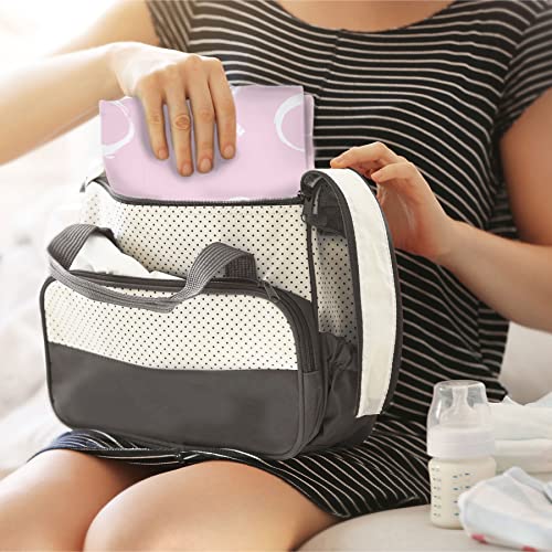 Kushies Baby Deluxe Flat Waterproof Changing Pad Mat/Liner - 20" X 30" 100% Cotton Flannel Upper - Pink Xo #TOP5