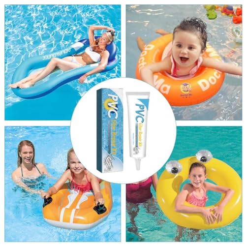 Rakiuty PVC Reparaturset Repariert,Pool Reparaturset,Wasserdicht Luftmatratze Reparaturset 2025,60ml