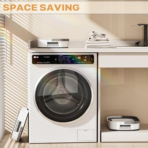 43L+43L Collapsible Laundry Baskets plastic, Pop Up Laundry hamper/Storage Container, Foldable Laundry Basket with Handles, Durable,Space Saver (Grey, 2 Packs) - Image 4