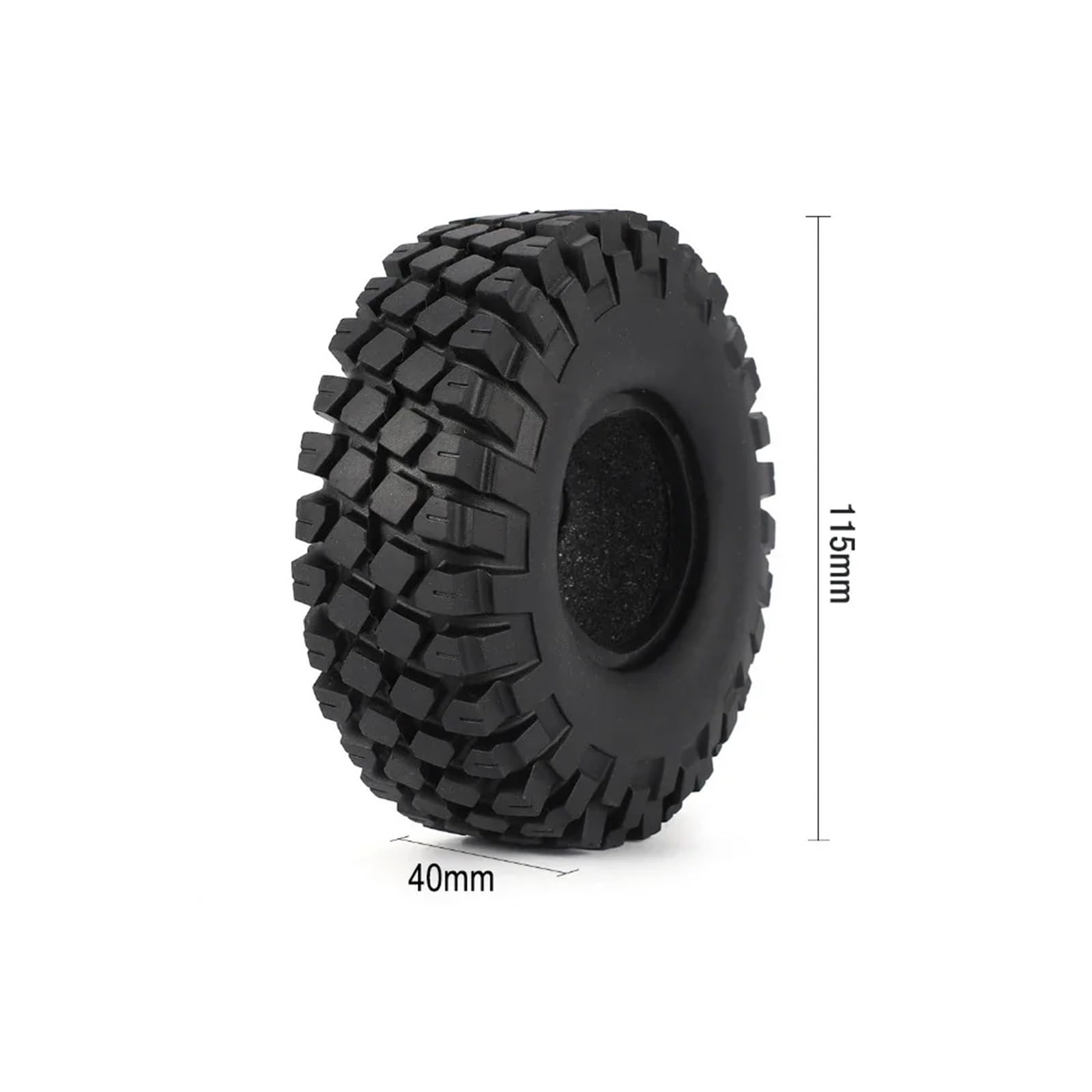 RC Modifikations Zubehör Für Traxxas Für TRX-4 1/10 4PCS Off-Road RC Für Klettern Crawler Auto Modell 115mm 1,9 Zoll Gummi Reifen Rad Spielzeug Teil