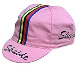 Made in Italy Skaide Radmütze World Champion Retro inklusive 31mm Ciclismo Button, Farbe Pink