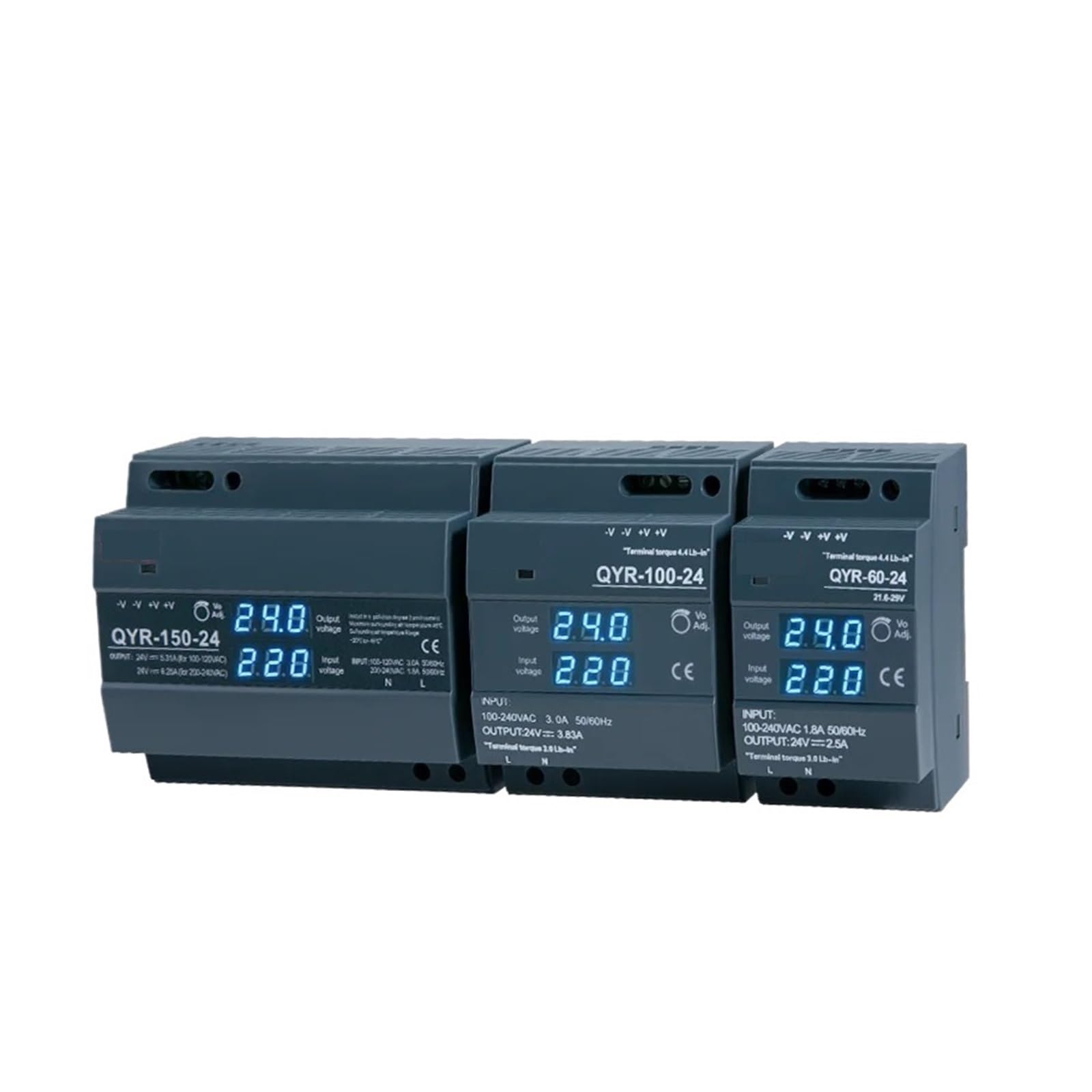 LEOTNNDQ 1pcs QYR-60W 100W 150W Switching Power Supply AC-DC 12V 24V(12V,150W)