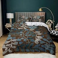 XCQHZYQ Dekbedovertrek Set Super King Size 220x260 cm Grijs Dier