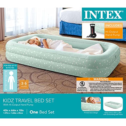 Intex 66810NP Kinder-Reisebett (168 x 107 x 25 cm) Türkis