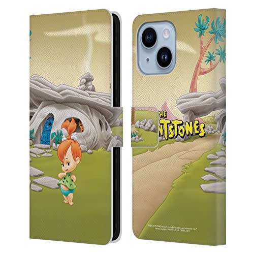 Coque portefeuille iPhone 14 Plus pour sorties avec Pebbles